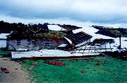 Barn after June 1998 wind storm